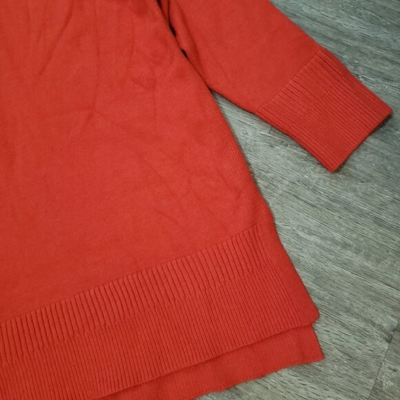 Moth Anthropologie Red Tunic Sweater Sz M - Picture 2 of 8